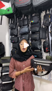 TAS SELEMPANG WATERPROOF SLEMPANG WAIST BAG CROSSBODY OUTDOOR [SIELLE.ID 9124]