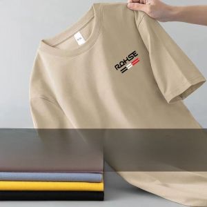 Ice Silk Short Sleeve Mens T-Shirt Summer Casual Sport Loose Fit round Neck Half Sleeve Top Youth Fashion Lightweight Thin