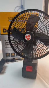 Swing Cordless fan Original 8 inch Cordless rechargeable electricfan Strong wind force 48V Outdoor large capacity batteryPortable camping tool fan Suitable foroutdoor/camping/fishing/home