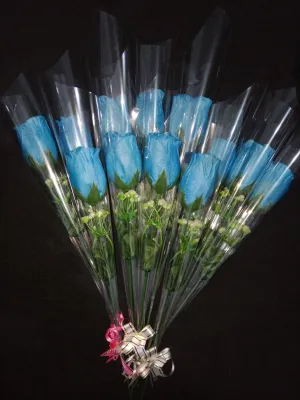 Bunga mawar plastik 1 tangkai free pita cocok untuk wisuda valentine hari guru dll.