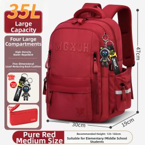 Mibi Bear | Student Backpack Large Capacity Light Weight Spine Protection