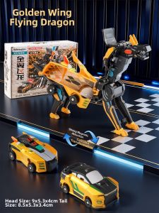 QIMINGXING | Transformable Robot Car Toy for Boys Magnetic Collision