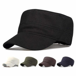 Hat Mens Flat Military Hat Is Simple And Versatile Middle-Aged Hat Spring And Autumn Duck Tongue Casual Fashion New Style