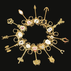 Anime FAIRY TAIL 12 Constellation Summoning Keychain Cosplay Pendant Key Man Woman Universal Jewelry Accessories Gifts