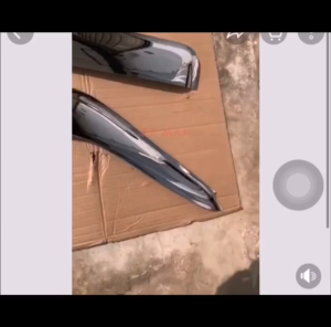 LORRY ISUZU NPR NQR NKR HICOM DOOR VISOR CHROME LONG VISOR MIRROR PENUTUP TINGKAP LORI PELINDUNG HUJAN BESI KROME KROM