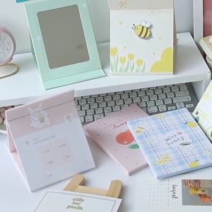 CODMall KACA RIAS LIPAT PORTBALE MOTIF KOREA/ CERMIN RIAS BUKU LIPAT KOREA / KACA ALBUM R1064