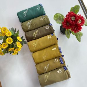 Seri Essential Scarf Polos Basic Mandjha Ivan Gunawan Muslim Hijab Segi Empat Voal Glitter 0riginal