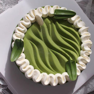 8-Inch round Wave Pattern Mousse Cake Mold Cut Chocolate Multi-Layer 2-Piece Corrugated Mosquito-Repellent Incense Decorative Silicone Mold