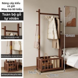 ZHUSHANXIA | Giá Treo Áo Gỗ Di Động