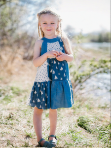 Milkbarn | Multicolor Sleeveless Tiered Dress Loose Childrens Clothing