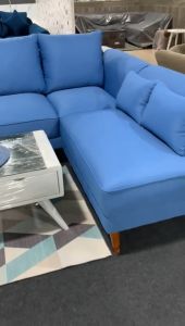 Sofa Ruang Tamu Modesty L Minang Eco 17 + Meja Retro Blotic