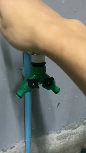 ข้อต่อสวมเร็ว ข้อต่อก๊อกน้ำ เปิด-ปิด แยกสองทาง ก็อกน้ำแยก 2 ทาง พร้อมส่ง**