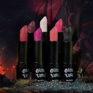 other | Multi-Color Non-Stick Cup Matte Lipstick for Women Flash Lasting Easy Application Diamond Shimmer Dark Halloween Look