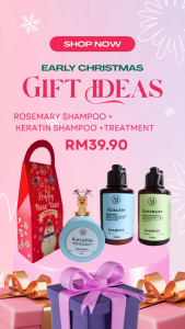 Christmas Gift box Set - Keratin Moisture Shampoo & Treatment - Hair Loss & Scalp Shampoo