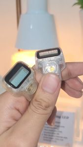 RING LED Tasbih Digital Cantik Mini Cantik NEW ALARM BASIC Souvenir Transparan
