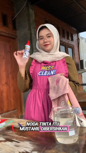 Miss Clean Penghilang Noda Tinta di Pakaian 100ml / 250ml – Ampuh untuk Pulpen & Spidol