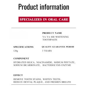 【SP-7】Probiotic Toothpaste To Remove Yellow And Bad Breath Whiten Quickly Fresh Breath Toothpaste For Adults益生菌美白牙膏