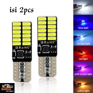 2pcs Lampu Led Kota Senja Sein T10 3014 W5W 24smd Canbus 9V-30V