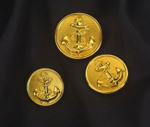 Nút Kim Loại Màu Vàng Và Bạc Hình Chốt Thuyền Nút May Tay Phong Cách Anh Dành Cho Áo Vest Quần Vest Quần Áo Thủ Công DIY