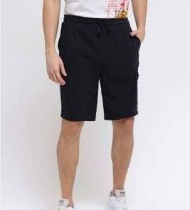 ROCKSHOP celana pendek pria unfinishd cotton babyterry HITAM  GRAY