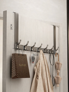 LOCIKA | Cream-colored Door-mounted Hooks For Clothes Storage No Assembly Required