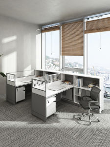 YATIANJING | Modern Minimalist Four-Seat Office Desk