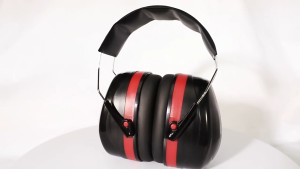 Hearing Soundproof Earmuffs Anti-Noise Protective Safety Earmuffs Foldable Black Color for Loud Events