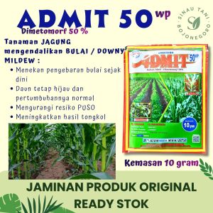 4 pcs Admit 50 WP Demetomorf  kemasan 10 gram Ahlinya Treatment benih jagung saat mau tanam dan pencegahan dan atasi BULAI jagung. juga untuk cegah karat daun pada padi.