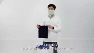 West Biking | WEST BIKING Seamless Knitted Scarf Mask Windproof Breathable Face Neck Winter Thermal Fleece Balaclava for Cycling Skiing Sport