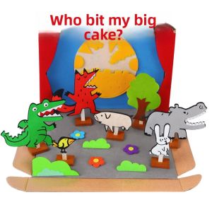 Story Box Who Bit My Cake Educational Toys Materials for Kindergarten Small And Medium Classes DIY Intelligence Play Teaching Aids