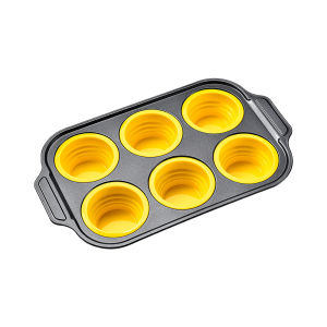 other | Press Type 6-in-12-in-a-row Foldable Silicone Cake Mold Integrated Molding Cake Mold Easy Demolding Oven Baking Tool