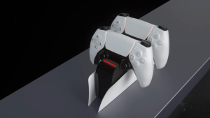 Ps5 Controller Charging Station with Dual Fast Charger Dock for PS5 DualSense Wireless Controller with LED Charging Indicators