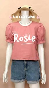 Rosie Puff Sleeves Round Neck Blouse Korean Bkk Bangkok Inspired Trendy Top Casual Office Outfit