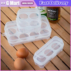 4/8 Grids Eggs Box Case Shockproof Egg Holder Kitchen Container Case Transparent Organizer for Outdoor Camping