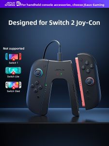 JSAUX Switch2 Handle Charging Grip Split Left Right Hand Controller Stand Nintendo Switch Accessories New Machine GP0502
