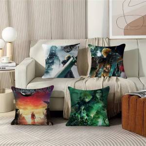 Beast Kingdom | Videogames F-FINAL FANTASYs Pillow Anime Pillow Sofa Bed Head Pillow Cover Cushion Cover 45x45 Cm Fashion