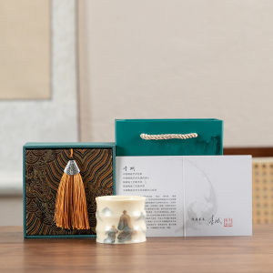 Hand-Painted Zen High-End Ice-Sorted Tea Cup Gongfu Single Cup High-Class Mens Personal Exclusive Numinous Tea Cup Small Teapot