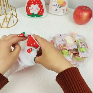 Goodie Bag Plastik Permen Karakter Isi 50pcs Kantong Bingkisan Souvenir Tas Hampers Snack Ulang Tahun Anak Bungkusan PLastik Cookies Lucu Pesta Perayaan PTT