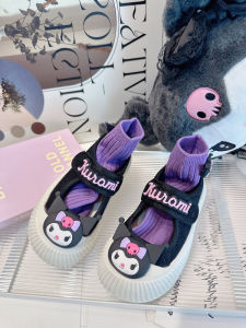 Girls Black Mary Jane Canvas Shoes Kids Kindergarten Indoor Shoes Lightweight Non Slip Kindergarten Baby Girl Cloth Shoes