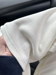 กางเกงขายาวทรงตรงผ้าฝ้ายแท้สีขาวสำหรับผู้หญิง กางเกงขายาวทรงหลวมสบายๆ ฤดูใบไม้ร่วง/ฤดูหนาว พร้อมเชือกผูกเอว