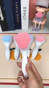 แปรงล้างหน้า แปรงขัดหน้า นวดหน้า ลดสิวเสี้ยน ช่วยทำให้หน้านุ่ม ทำความสะอาดผิวหน้า 1pc Cat Claw Shape Manual