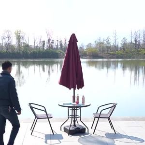 Outdoor Chair Plastic Leisure Chair Outdoor Courtyard Conference Stool Iron Home Armchair Balcony PE Rattan Chair