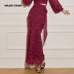 Polka Dot Print Fish Tail Retro Outfit