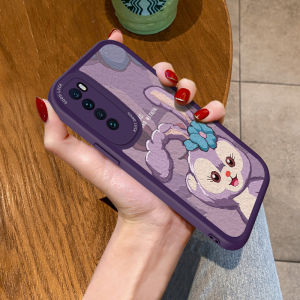 Huawei Nova7 SE pro Soft Silicone Protective Phone Case Cute Rabbit Design Full Lens Coverage Female Version Vibrant Purple Leather Cover