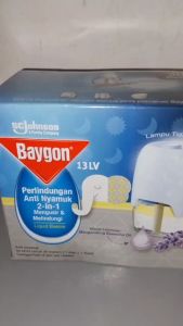 BAYGON LIQUID ELEKTRIK LAVENDER 22ML + ALAT/BAYGON LIQUID ELEKTRIK WANGI LAVENDER 22ML 30 MALAM