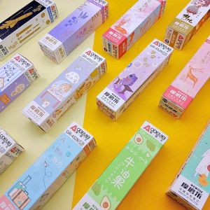 Odeme Molimo Le Pen Refill Cartoon 0.5mm Erasable Thermal Carbon Black Ink Pen Refill for Primary School Students