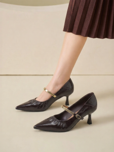 Josiny | Comfortable Thin Heel Pointed Single Shoes