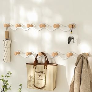 ตู้เสื้อผ้าติดผนัง Comfort Zones ชั้นวางของสำหรับประตูหน้าบ้าน ตู้เสื้อผ้าติดผนังแบบไม่ต้องเจาะ ตู้เสื้อผ้าในร่ม ตู้เสื้อผ้าสำหรับใส่กางเกง