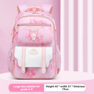《Back to School Sales》NEW Kuromi Side open Door Kids School Bag(6-15Y) Large Capacity Waterproof Children’s School Backpacks Spine Protection Load Reduction Primary School Students Bags