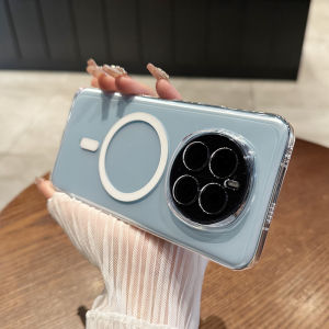 Transparent Thin Magic7 Phone Case Full Cover Lens High Definition Clear Protection for Honor Magic7 pro Wireless Magnetic Absorption